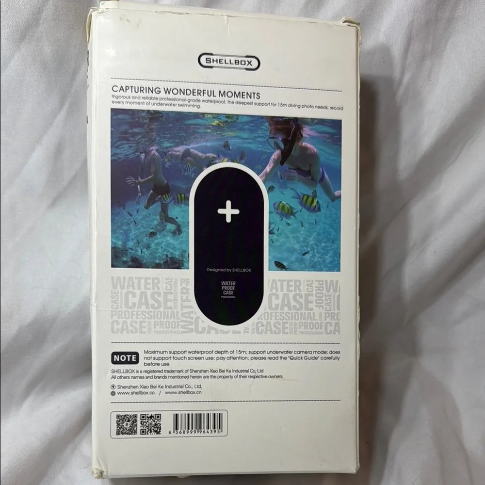 Shellbox capturing wonderful moments Waterproof gray and blue iPhone Case